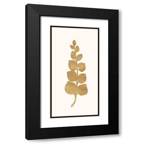 Gold Botanical 4 Black Modern Wood Framed Art Print with Double Matting by Ross, Devon
