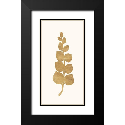 Gold Botanical 4 Black Modern Wood Framed Art Print with Double Matting by Ross, Devon