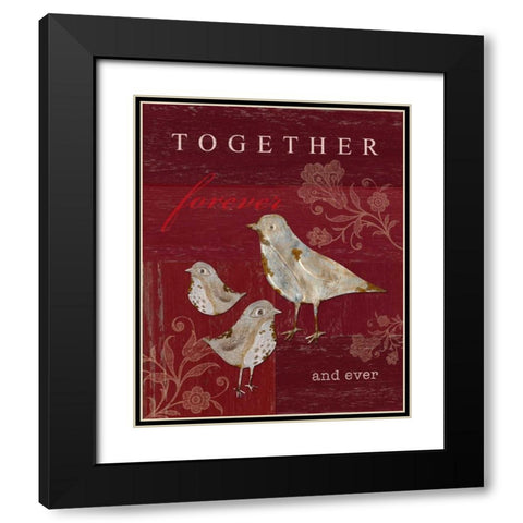 Together Forever and Ever Black Modern Wood Framed Art Print with Double Matting by Appleman, Sam