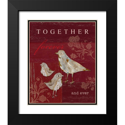 Together Forever and Ever Black Modern Wood Framed Art Print with Double Matting by Appleman, Sam