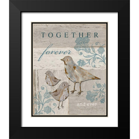 Together Forever and Ever Black Modern Wood Framed Art Print with Double Matting by Appleman, Sam