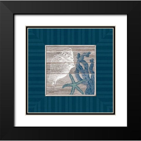 Coastal Treasures Black Modern Wood Framed Art Print with Double Matting by Appleman, Sam
