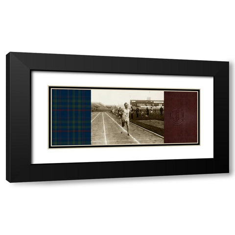 Vintage Track and Field Black Modern Wood Framed Art Print with Double Matting by Appleman, Sam