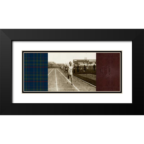 Vintage Track and Field Black Modern Wood Framed Art Print with Double Matting by Appleman, Sam