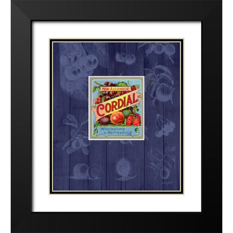 Peach Cordial Black Modern Wood Framed Art Print with Double Matting by Appleman, Sam