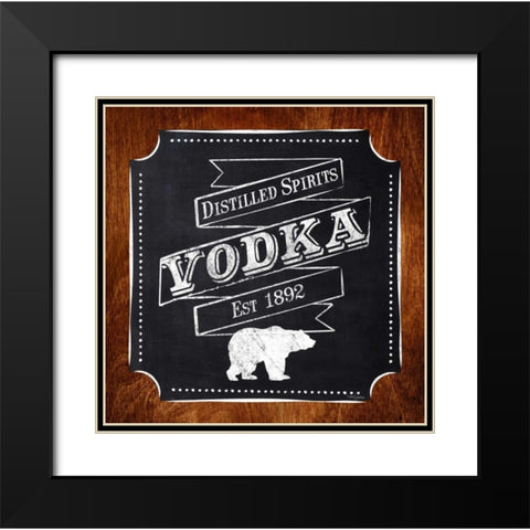 Vodka Drinker Black Modern Wood Framed Art Print with Double Matting by Appleman, Sam