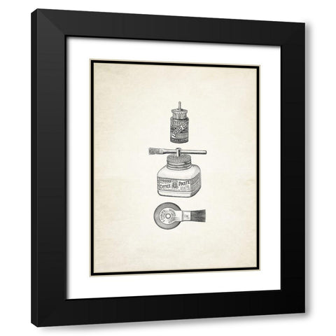 Glued! Black Modern Wood Framed Art Print with Double Matting by Appleman, Sam