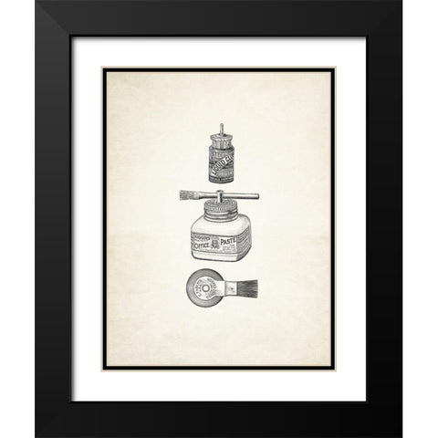 Glued! Black Modern Wood Framed Art Print with Double Matting by Appleman, Sam
