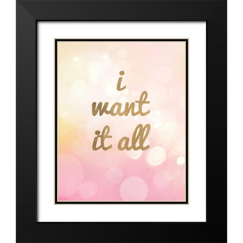 Glam World 5 Black Modern Wood Framed Art Print with Double Matting by Bryant, Lola