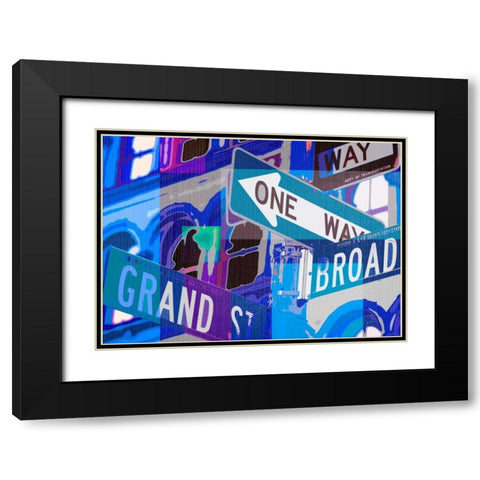 Broadway and Grand  Black Modern Wood Framed Art Print with Double Matting by Taylor, Evangeline