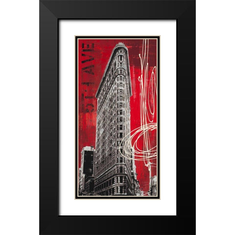 5th Avenue Icon Black Modern Wood Framed Art Print with Double Matting by Taylor, Evangeline