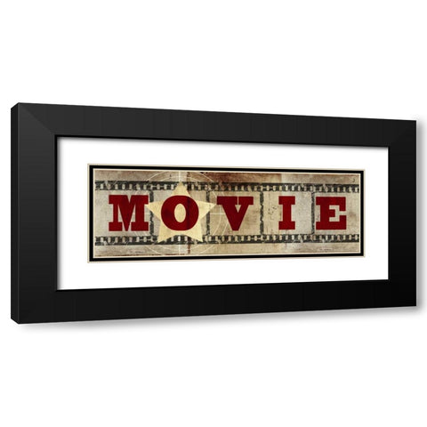 Movie Star Black Modern Wood Framed Art Print with Double Matting by Taylor, Evangeline
