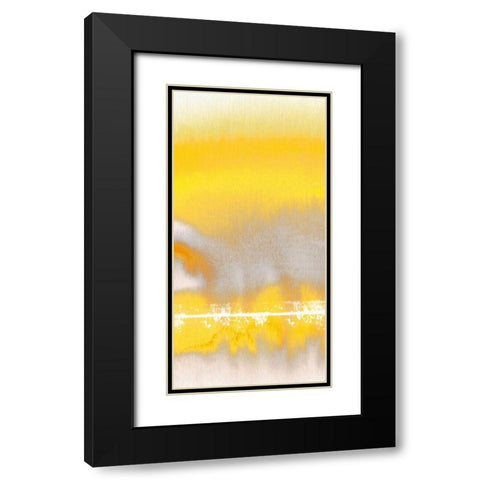 Tranquil Yellow 1 Black Modern Wood Framed Art Print with Double Matting by Taylor, Evangeline