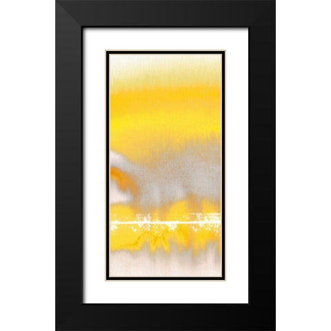 Tranquil Yellow 1 Black Modern Wood Framed Art Print with Double Matting by Taylor, Evangeline