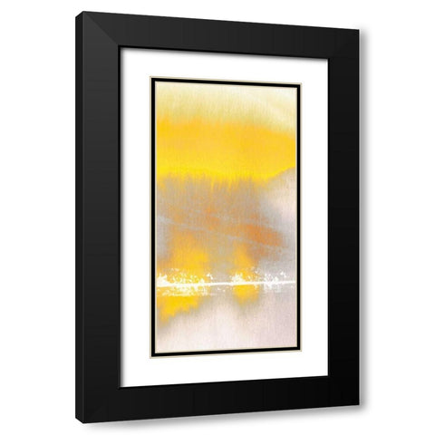 Tranquil Yellow 2 Black Modern Wood Framed Art Print with Double Matting by Taylor, Evangeline