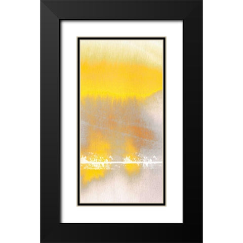 Tranquil Yellow 2 Black Modern Wood Framed Art Print with Double Matting by Taylor, Evangeline