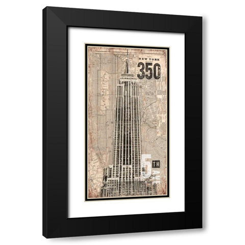 350 Fifth Avenue Black Modern Wood Framed Art Print with Double Matting by Taylor, Evangeline
