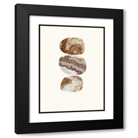 Quarry Black Modern Wood Framed Art Print with Double Matting by Taylor, Evangeline
