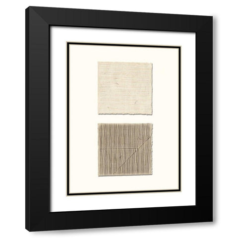 Handmade Paper Black Modern Wood Framed Art Print with Double Matting by Taylor, Evangeline