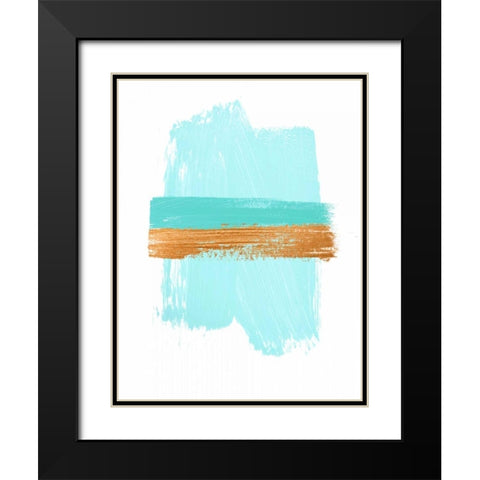 Simple Palette Black Modern Wood Framed Art Print with Double Matting by Taylor, Evangeline