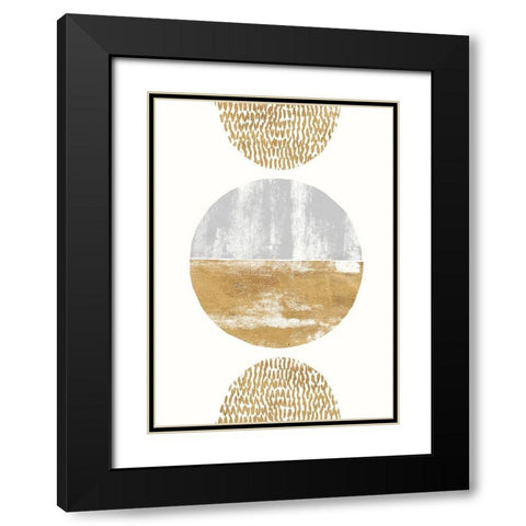 Magnetism Black Modern Wood Framed Art Print with Double Matting by Taylor, Evangeline