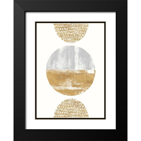 Magnetism Black Modern Wood Framed Art Print with Double Matting by Taylor, Evangeline