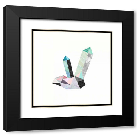 Crystalize 2 Black Modern Wood Framed Art Print with Double Matting by Taylor, Evangeline