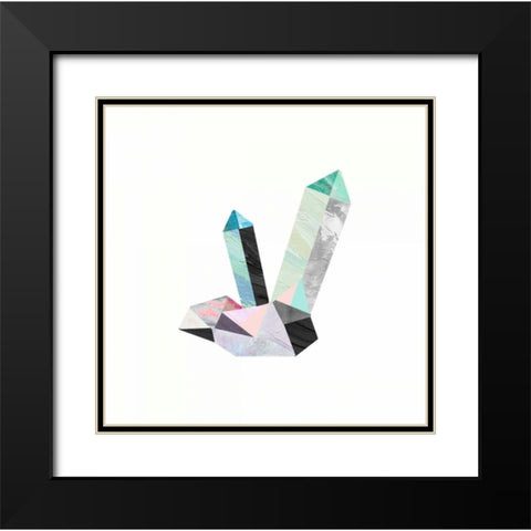 Crystalize 2 Black Modern Wood Framed Art Print with Double Matting by Taylor, Evangeline