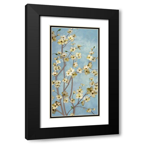 Heritage Dogwood 2 Black Modern Wood Framed Art Print with Double Matting by Art Atelier Alliance