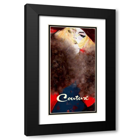 Couture Inspired Black Modern Wood Framed Art Print with Double Matting by Art Atelier Alliance
