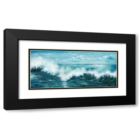 Coastal Waves  Black Modern Wood Framed Art Print with Double Matting by Art Atelier Alliance
