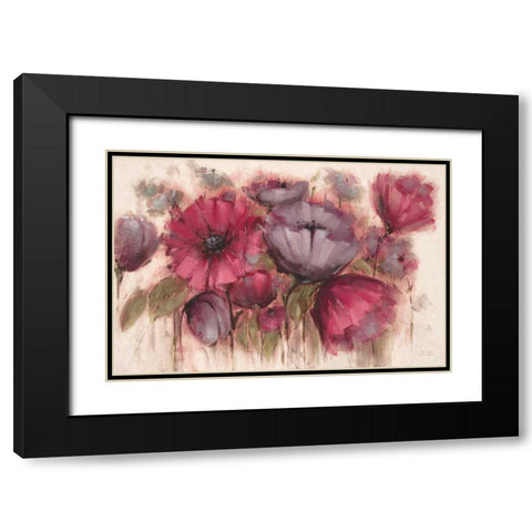 Garden Jaunts Panel Black Modern Wood Framed Art Print with Double Matting by Art Atelier Alliance