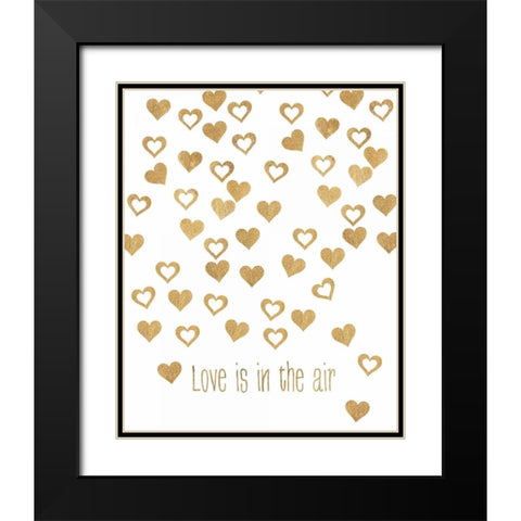 Love Is in the Air Black Modern Wood Framed Art Print with Double Matting by Amori, Miyo