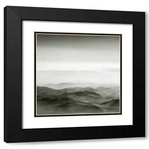 Mist and Mood Black Modern Wood Framed Art Print with Double Matting by Scott, Avery