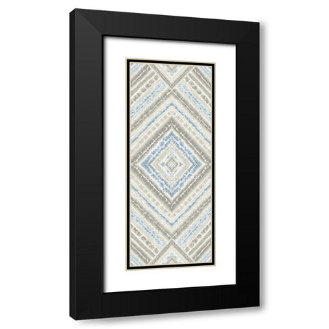 Blye Global Diamond Pattern Black Modern Wood Framed Art Print with Double Matting by Grey, Marielle