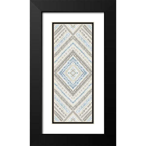 Blye Global Diamond Pattern Black Modern Wood Framed Art Print with Double Matting by Grey, Marielle