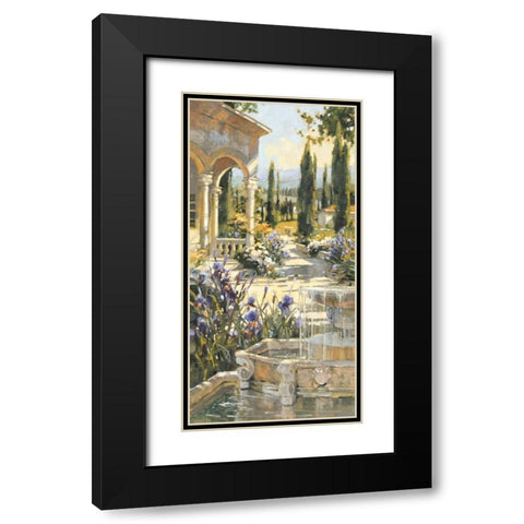 Echoes of Tuscany 1 Black Modern Wood Framed Art Print with Double Matting by Simandle, Marilyn