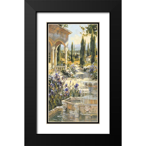 Echoes of Tuscany 1 Black Modern Wood Framed Art Print with Double Matting by Simandle, Marilyn