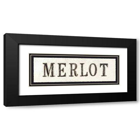 Merlot Black Modern Wood Framed Art Print with Double Matting by Fabiano, Marco