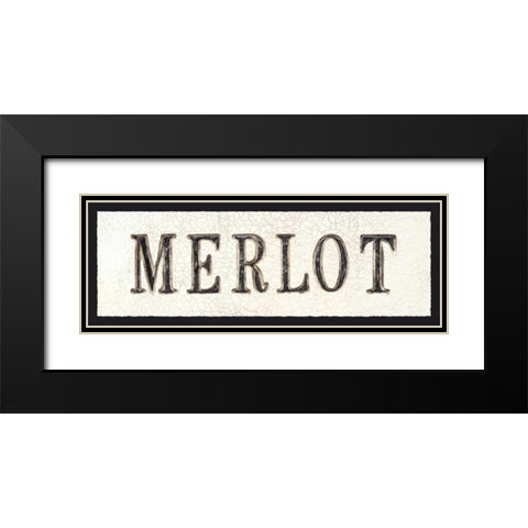 Merlot Black Modern Wood Framed Art Print with Double Matting by Fabiano, Marco