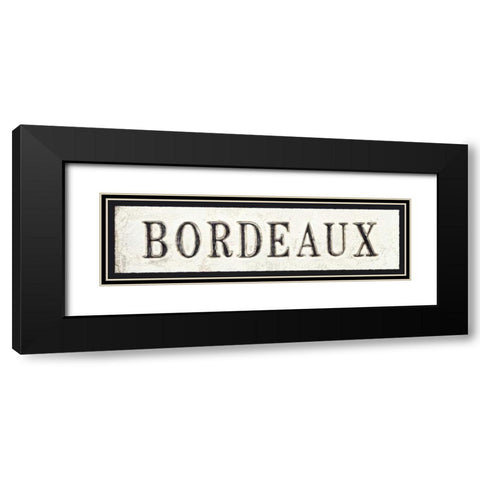 Bordeaux Black Modern Wood Framed Art Print with Double Matting by Fabiano, Marco