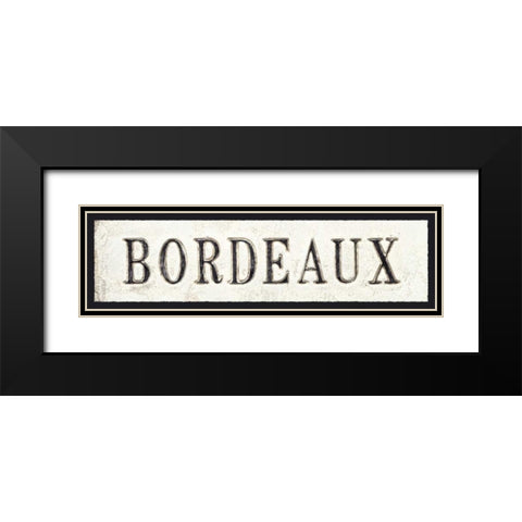 Bordeaux Black Modern Wood Framed Art Print with Double Matting by Fabiano, Marco