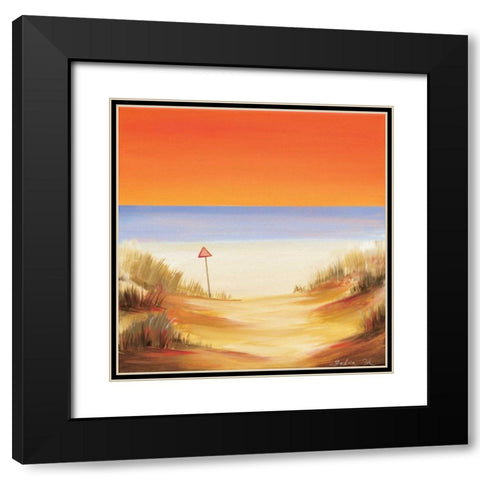 Sunset soon Black Modern Wood Framed Art Print with Double Matting by Cook, Andrea