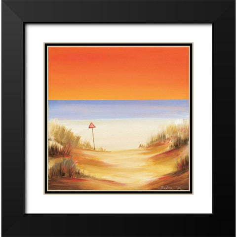Sunset soon Black Modern Wood Framed Art Print with Double Matting by Cook, Andrea