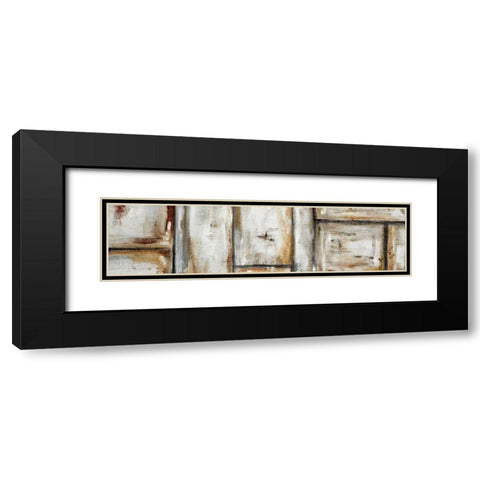 Abstract II Black Modern Wood Framed Art Print with Double Matting by die Zakko, Art
