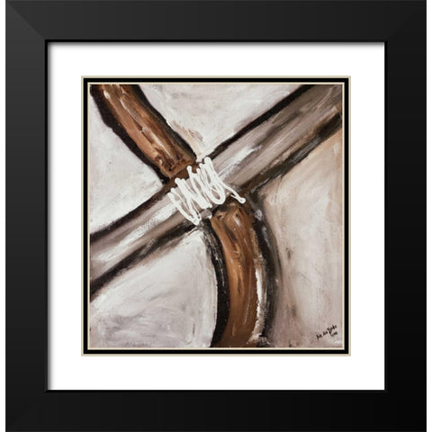 Crossing Band I Black Modern Wood Framed Art Print with Double Matting by die Zakko, Art