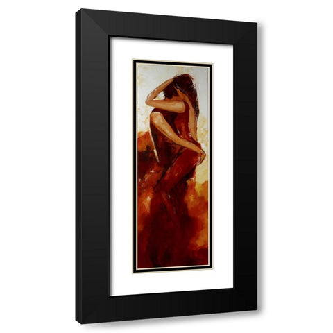 Holding Black Modern Wood Framed Art Print with Double Matting by Chantrel, Mieke