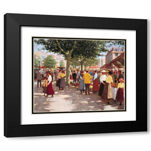 Street old days I Black Modern Wood Framed Art Print with Double Matting by van Rooijen, Carel