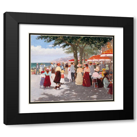 Street old days II Black Modern Wood Framed Art Print with Double Matting by van Rooijen, Carel