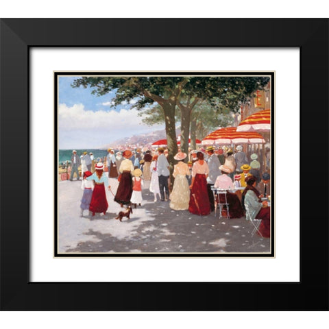 Street old days II Black Modern Wood Framed Art Print with Double Matting by van Rooijen, Carel
